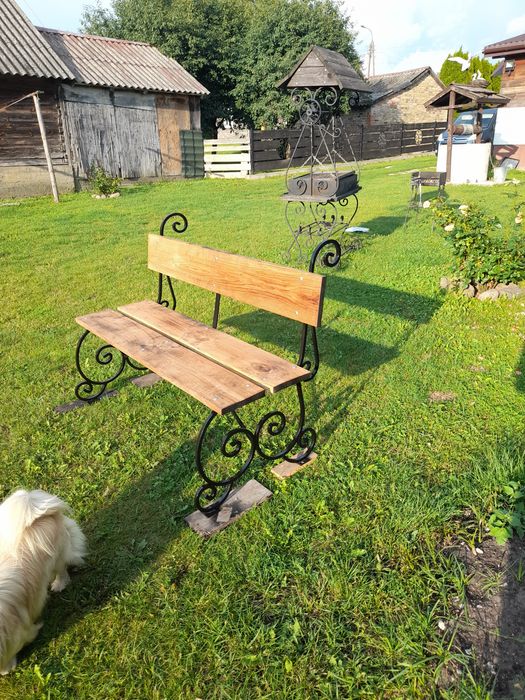 Ławka ogrodowa metalowa