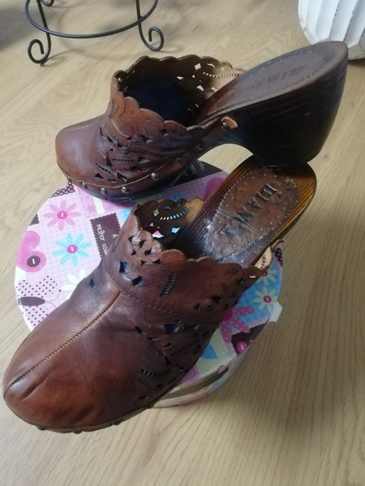 Socas madeira cabedal bianca 38