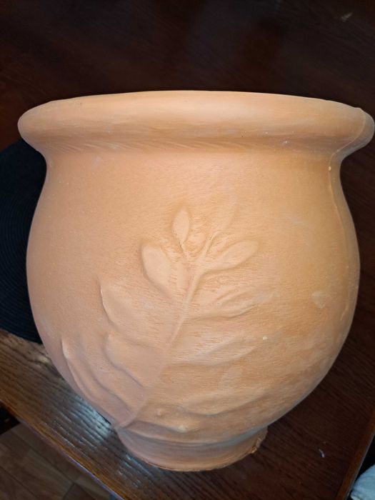 Doniczka ceramiczna grecka glina 33x32 HEXA