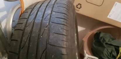 Komplet alufelgi + opony letnie Bridgestone 215x65 R16 do WV/SKODA