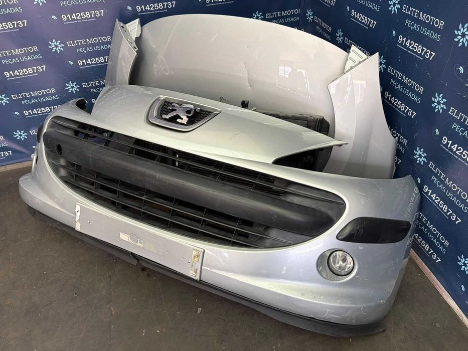 Frente completa usada PEUGEOT 207 1.6 HDI parachoques capot oticas guardalamas radiador