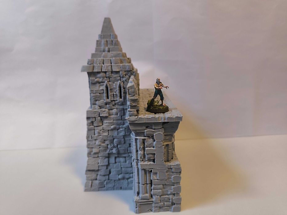 Zrujnowany mur 4(Lost City) RPG Diorama Makieta D&D