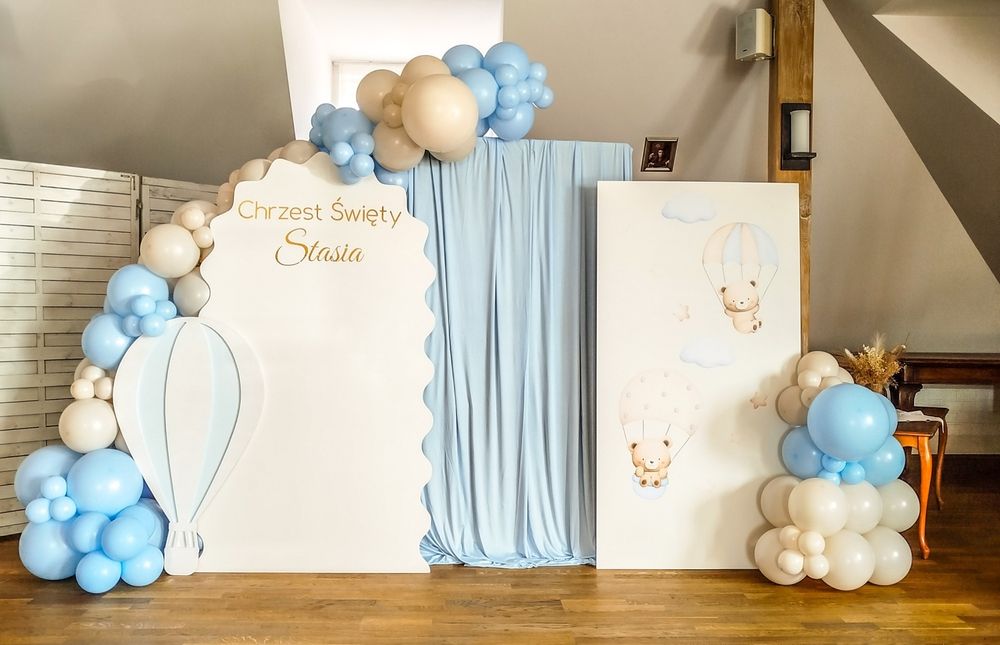 Dekoracje balonowe, ścianka do zdjęć