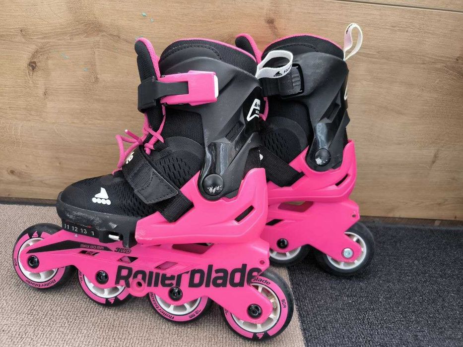 Дитячи ролики Rollerblade Microblade G Black Pink та аксесуари