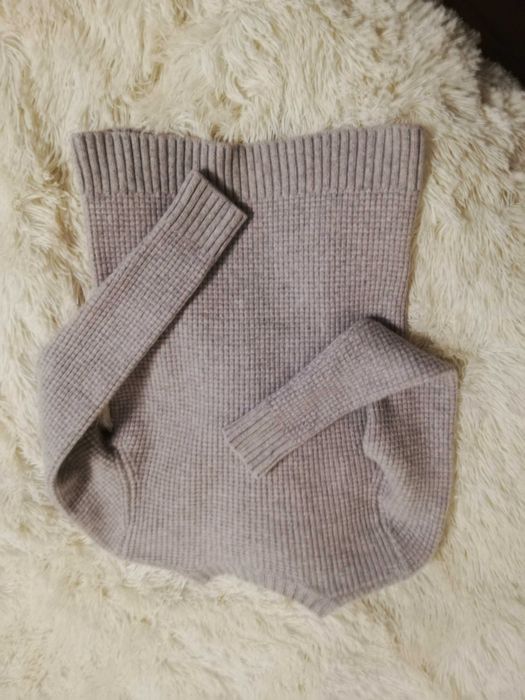 sweter wełniany Gant XS S 36 100% wełna szary