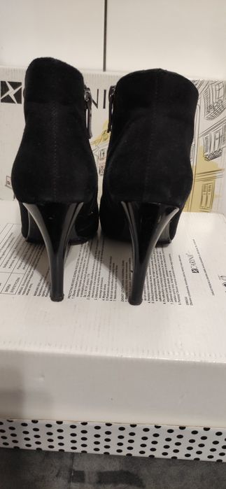 Botki czarne Karino skóra 37