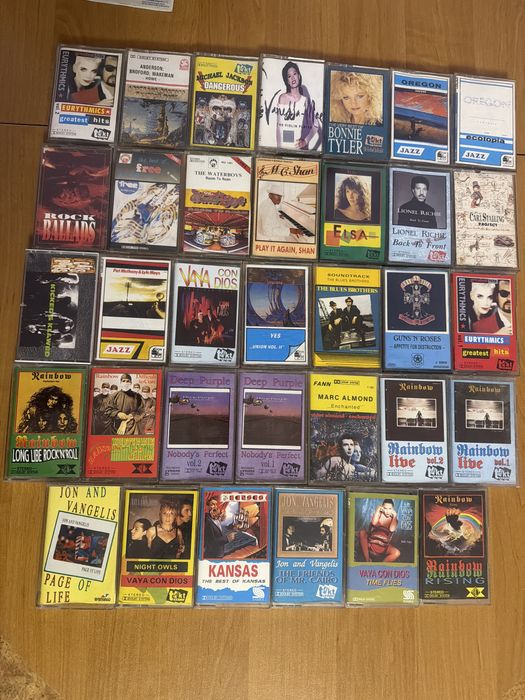 Kasety magnetofonowe zagraniczne tytuły