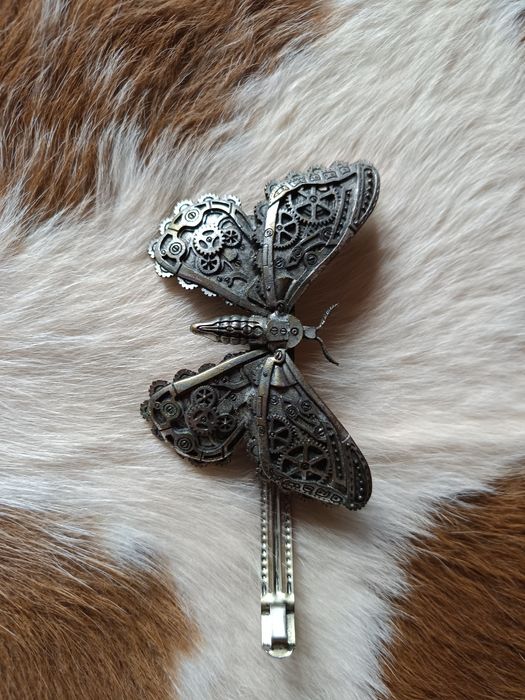 Spinka do włosów mechaniczna ĆMA, steampunk, restyle, goth
