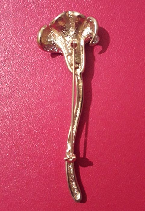 Редкая брошь цветок заколка украшение бижутерия стразы