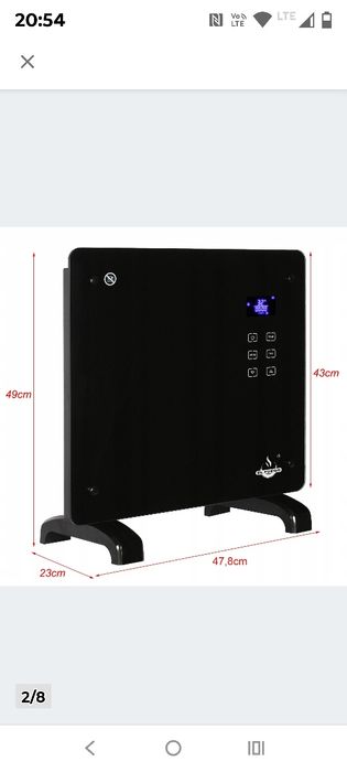 El Fuego#grzejnik szklany#okazja!