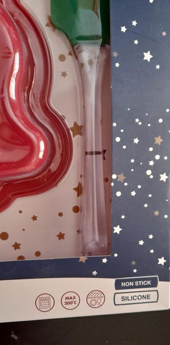 Forma silicone Pai Natal com espátula Nova