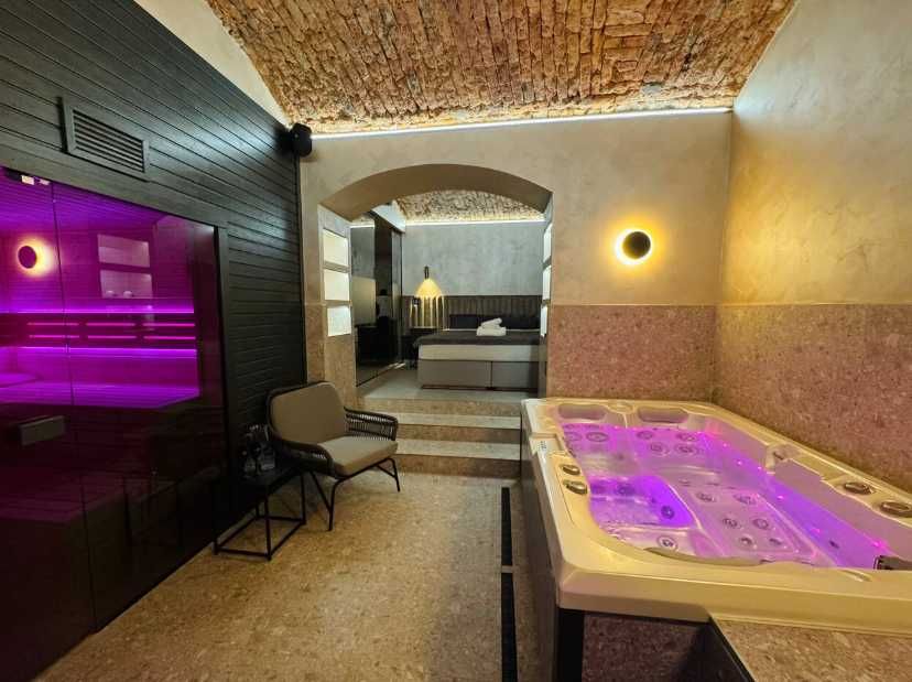 Apartament z jacuzzi i sauną fińską