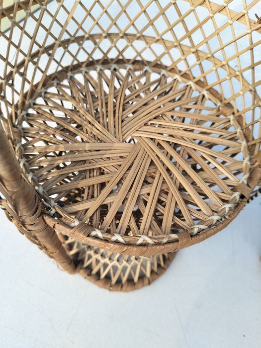 Fotel Paw rattan dla lalki