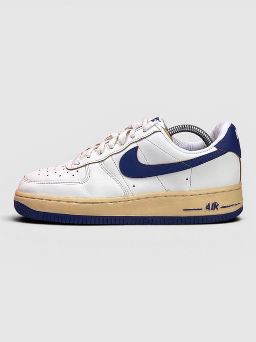 Buty Sportowe Nike Air Force 1 Low Kremowy Granatowy Rozmiar 38