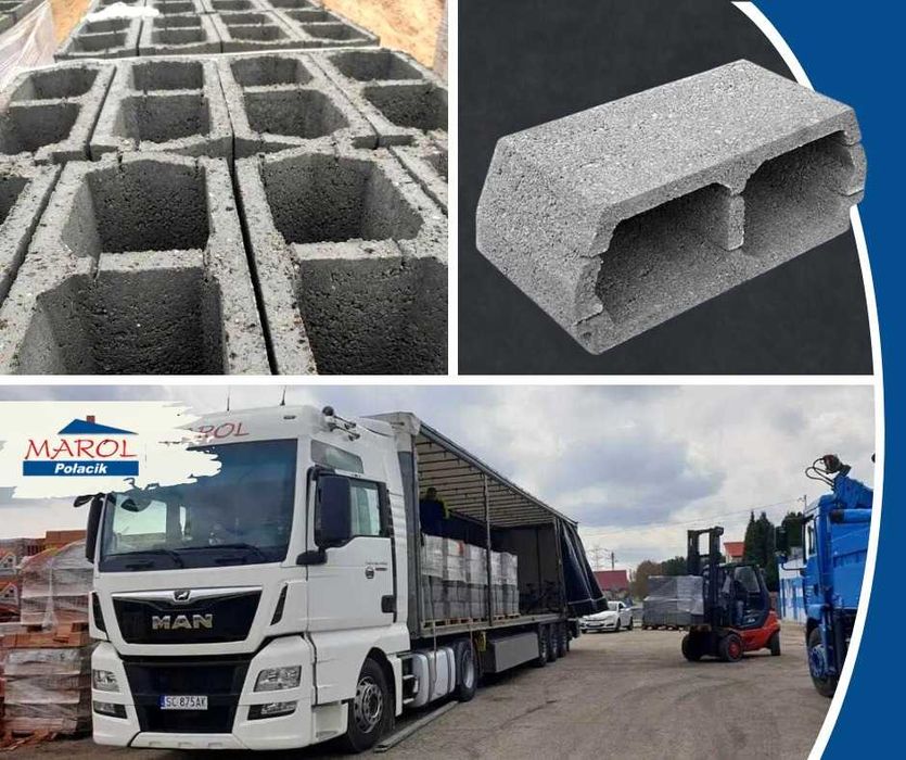 Pustak stropowy żużlobetonowy Teriva 4,01 belki rozładunek HDS