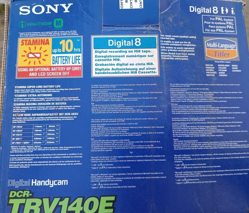 Sony Handycam DCR-TRV140E Digital8