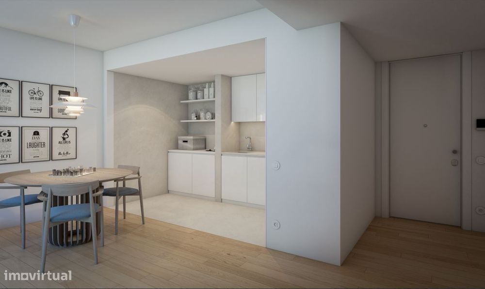Deslumbrante apartamento T1 em Guimarães — Azurém, Braga