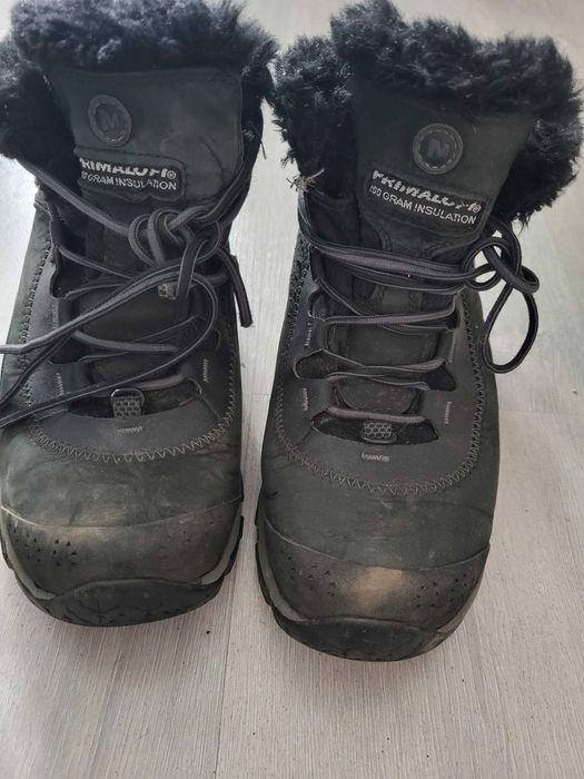 Buty zimowe trapery Merrell vibram 37 czarne