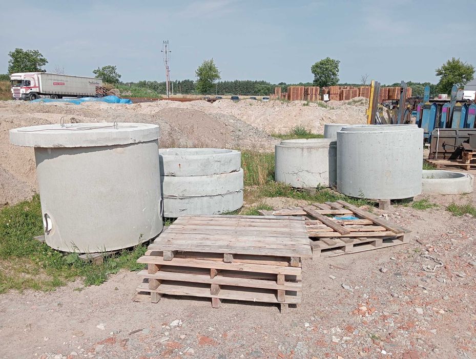 płyta betonowa i pierścień betonowy