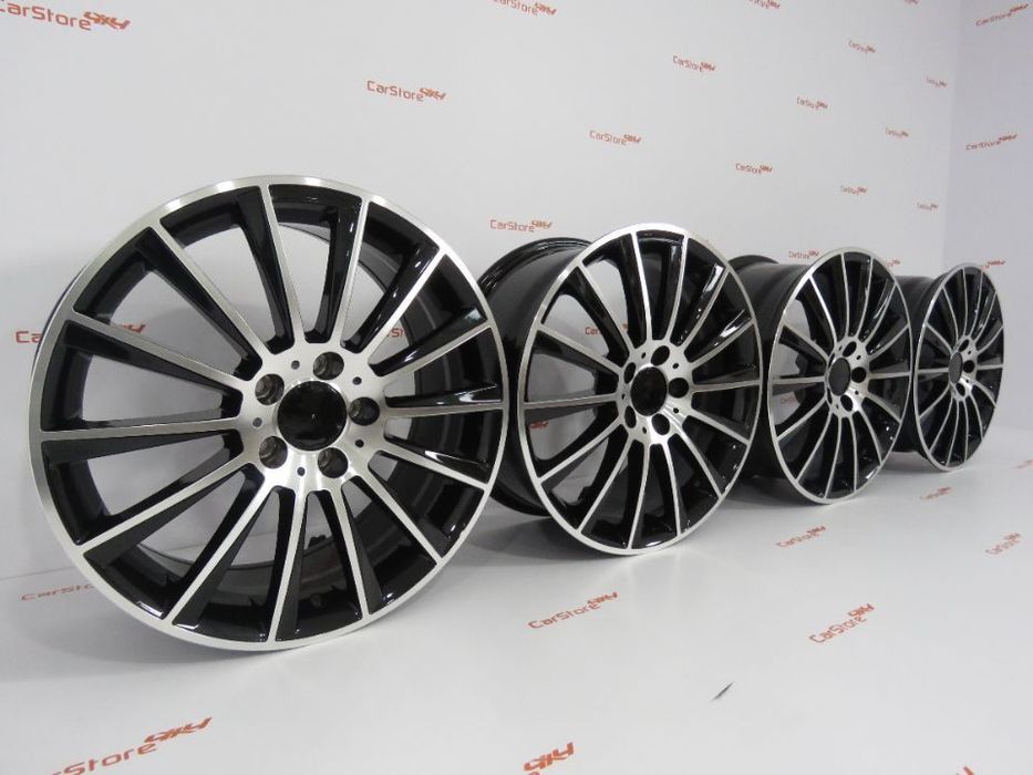 Jantes Look  Mercedes Turbine 17 x 7.5 et45 5x112 Pretas + Polidas
