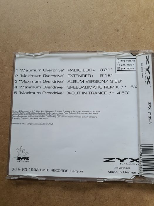2 Unlimited Maxi CD Maximum Overdrive