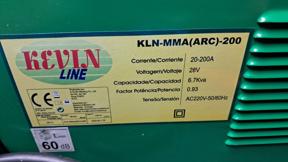 Máquina de soldar inverter 200A