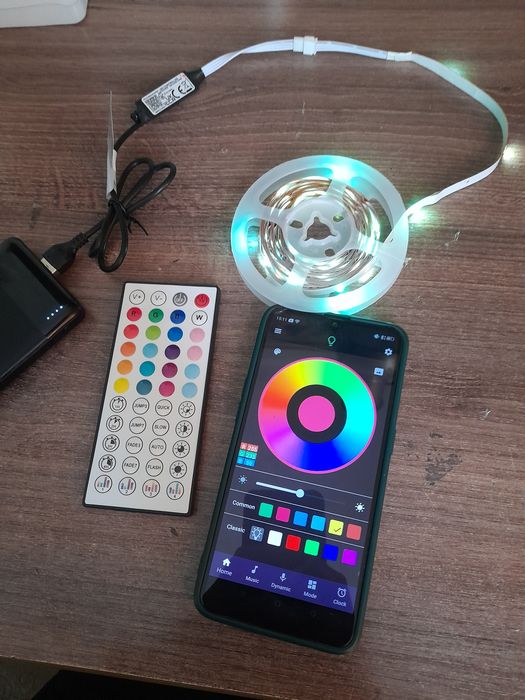 Led стрічка лед стрічка керування з пульта та телефону usb