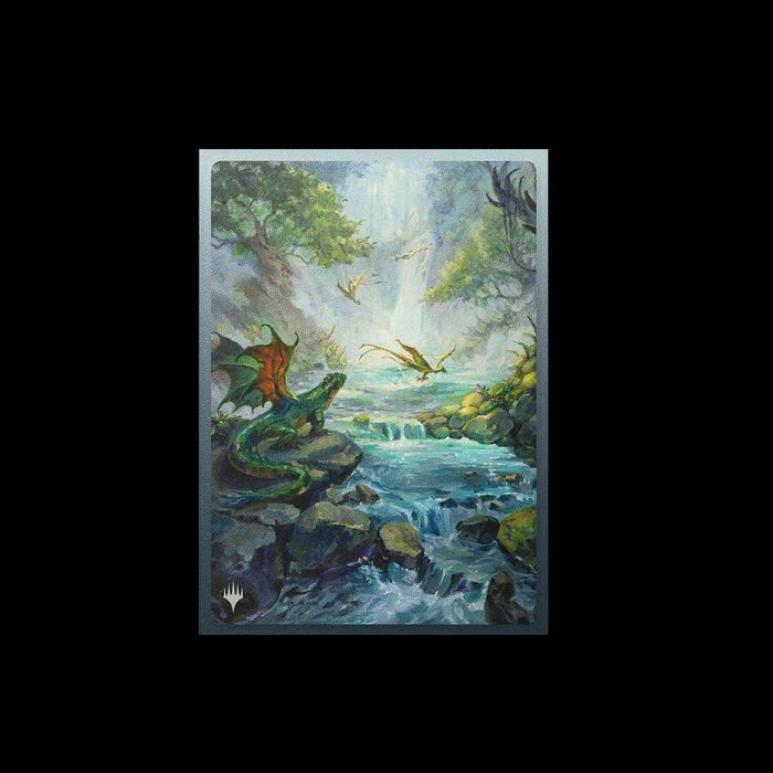 Dragon Shield LANDFALL Series - Misty Rainforest | 100 Sleeves - Caixa Selada
