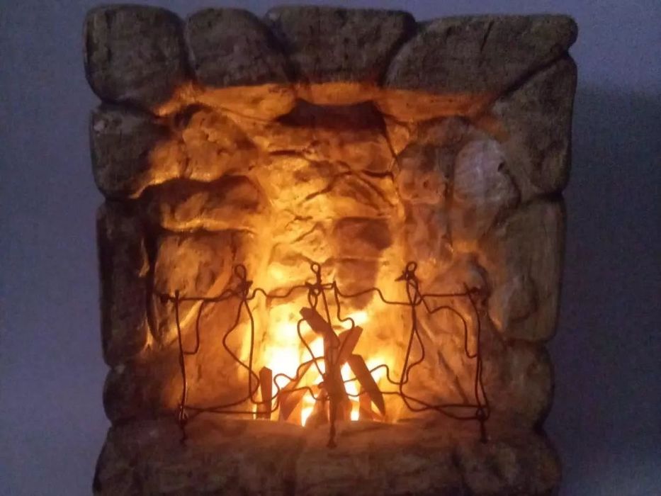 Настільний Міні-камін. Ручна робота