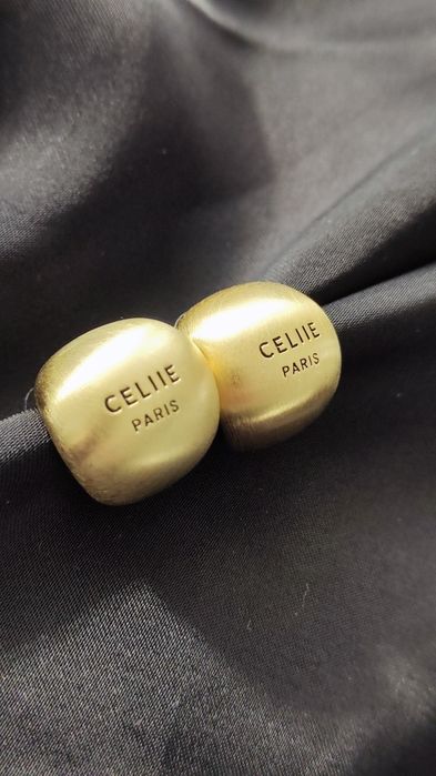 Kolczyki Premium nowe Celina stal pozłacana  łezki