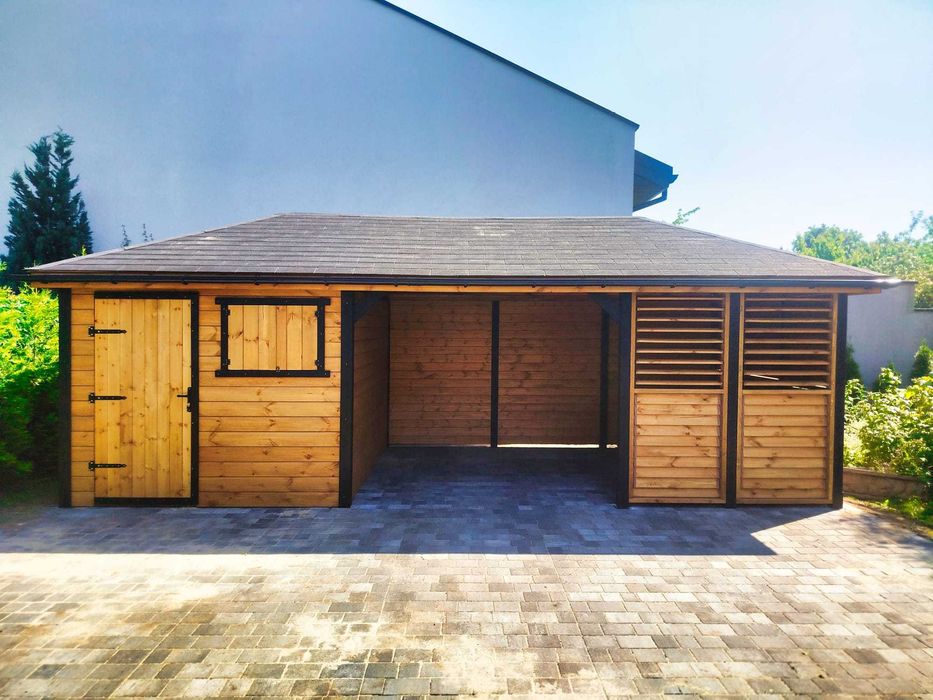 Domek narzędziowy z Altanką 2w1 -  Różne rozmiary