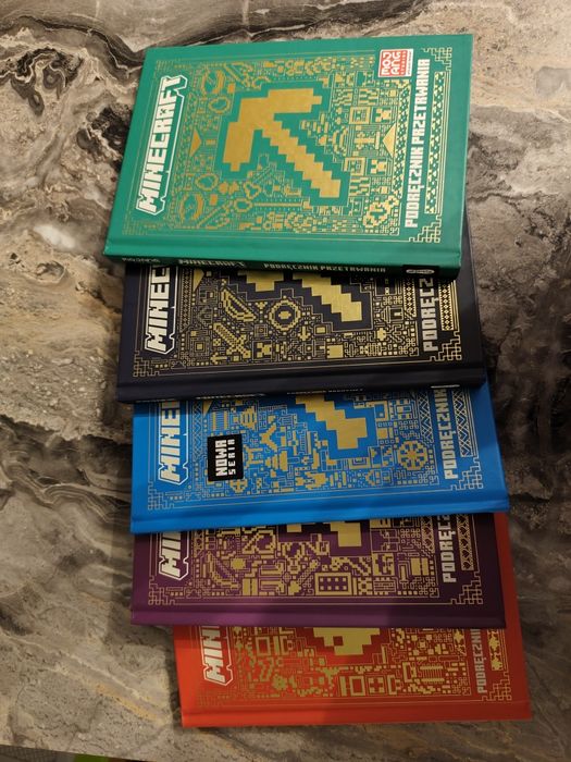 Komplet 5 książek Minecraft nowe