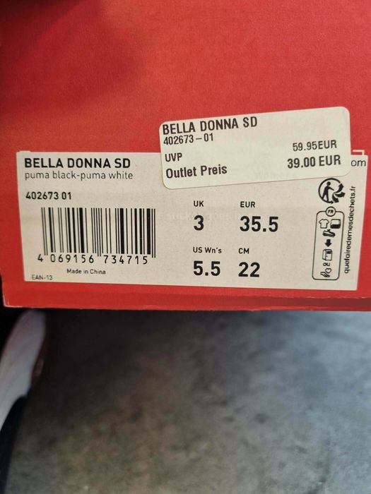 Buty dziecięce Puma Bella Donna Sd