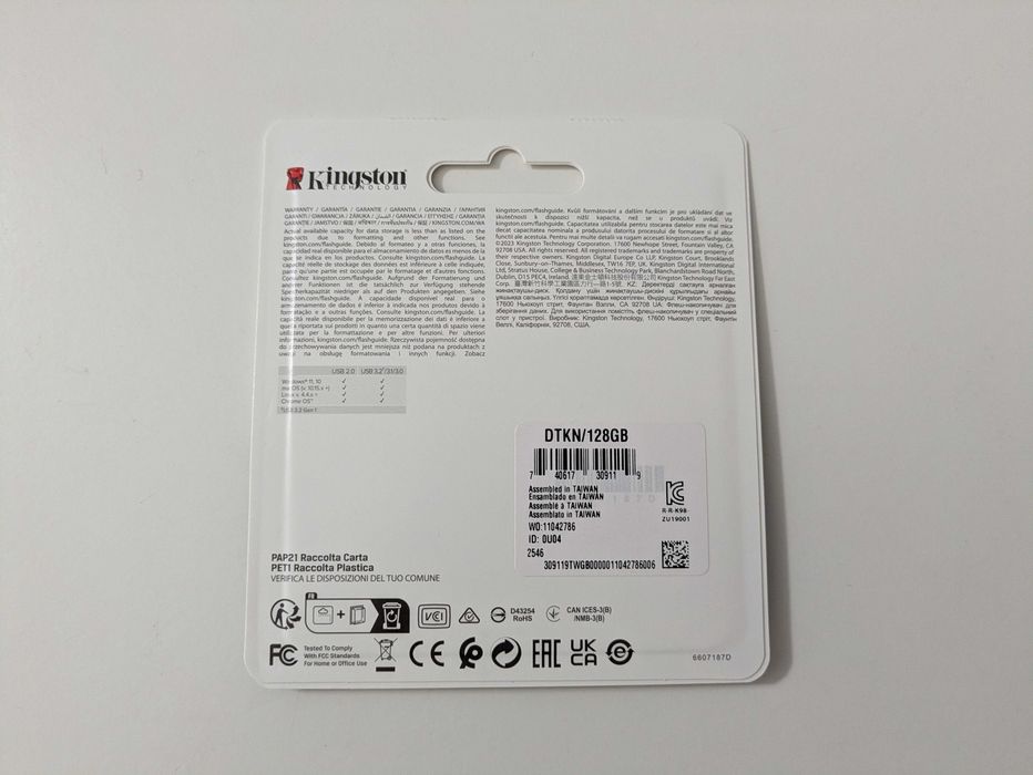 Nowy Pendrive Kingston 128GB DataTraveler Kyson 200MBs Gwarancja 5 lat