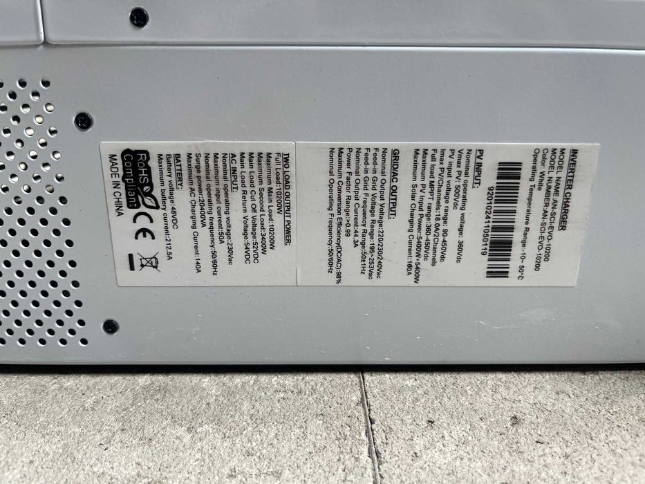 Гібридний інвертор 10 квт Anern AN-CSI-EVO-10200