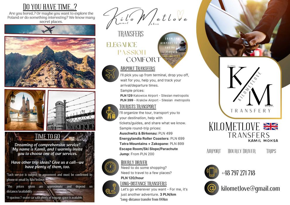 Przewóz osób, Przewozy okolicznościowe, Transfery Lotniskowe. LICENCJA