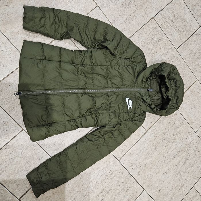 Kurtka puchowa Nike XS zielona/khaki