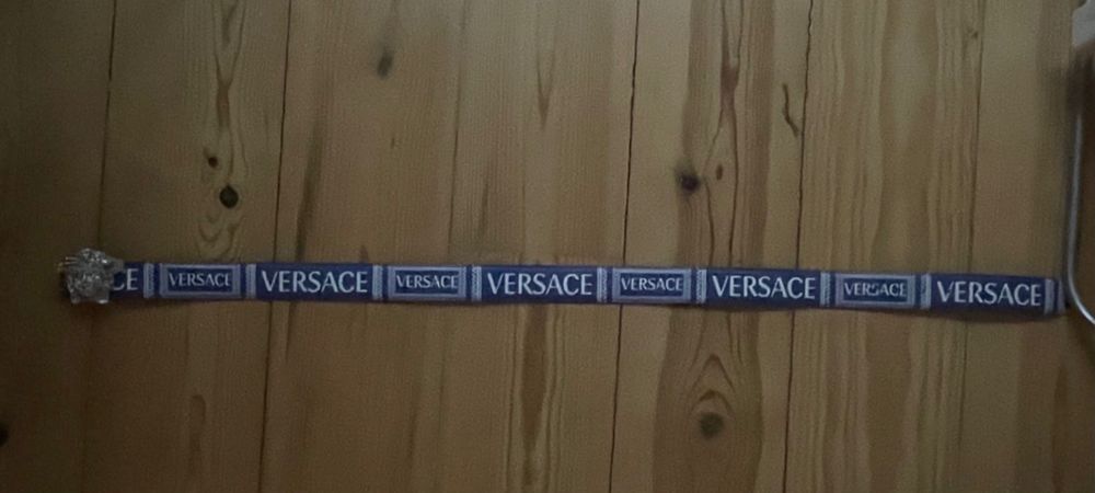 Cinto Azul com Cabeça da Medusa da Versace