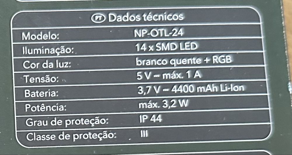 Luminaria Led Varias cores 18