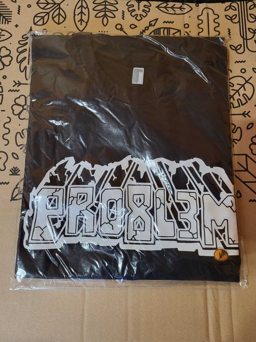 PRO8L3M ART BRUT 2 t-shirt | NOWY | HIP-HOP RAP | rozmiar L | UNIKAT