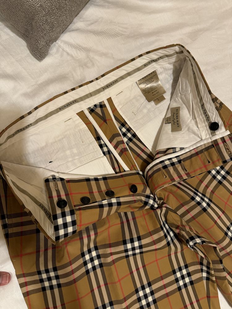 Calça burberry xadrez hotsell