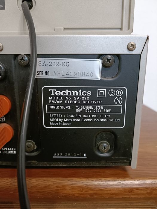 Technics SA-222 -Technics RS-M225,Technics SB-C350,