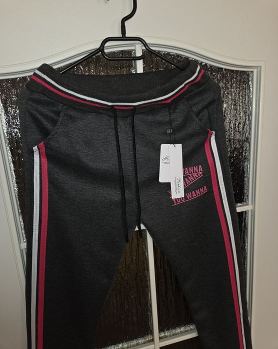 Dresy Damskie 2XL-3XL Ciemne Szare