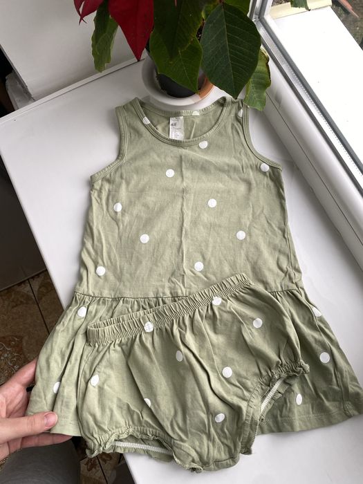 Костюм для дівчинки H&M 98-104 тунічка та блумери костюм на літо