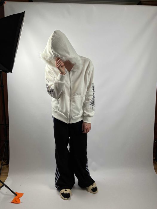 untilmydemise худі y2k hoodie grey серое худи с принтом y2k opium sk8