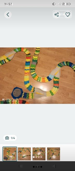 Tor z klocków plastikowych