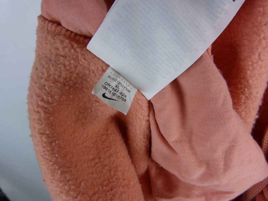 Nike grubsze spodnie dresowe morelka bawełna / XL