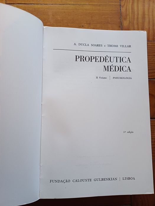 Propedêutica Médica (vol. I /vol. II), Fundação Calouste Gulbenkian