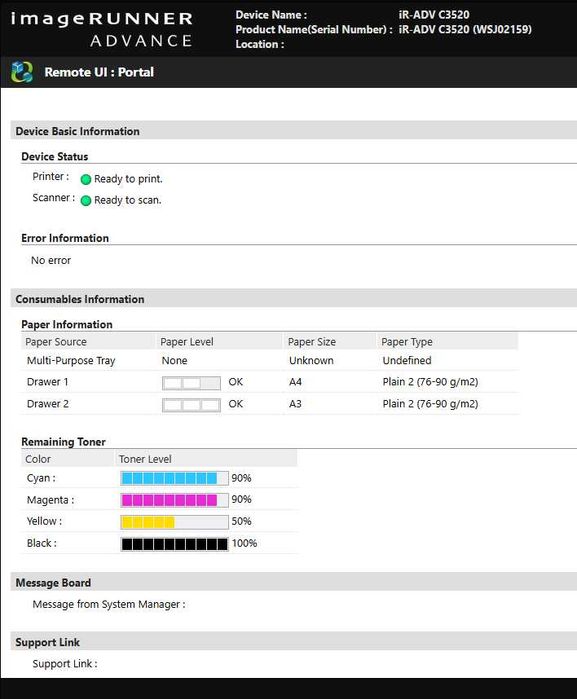 Kserokopiarka drukarka laserowa kolor Canon IRA C3520i