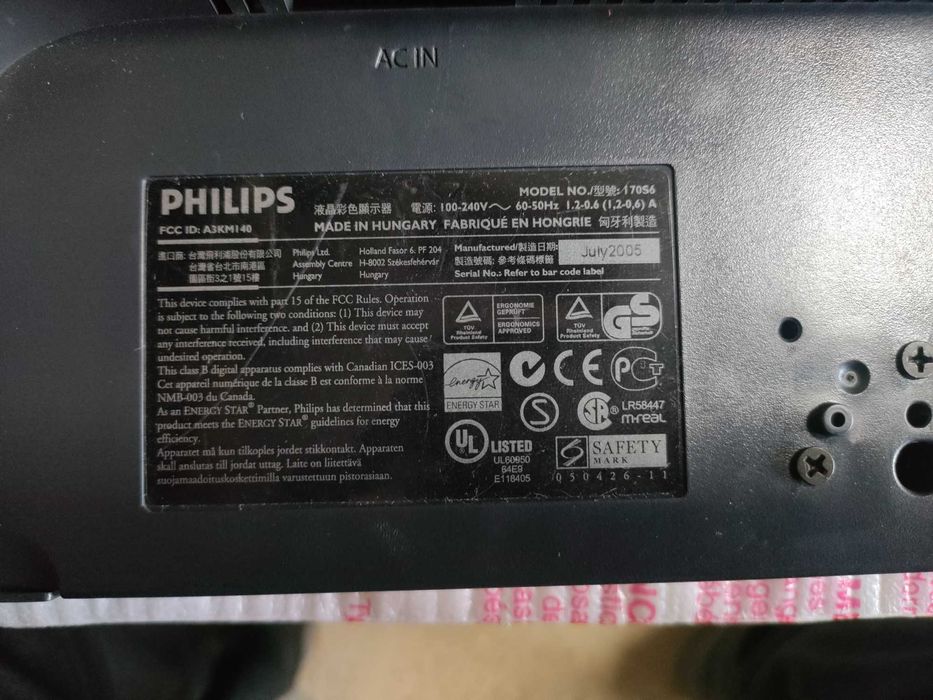 Philips  170S6FB LCD monitor